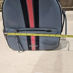 Coach | Bags | Coach Blue Backpack With Red And Black 